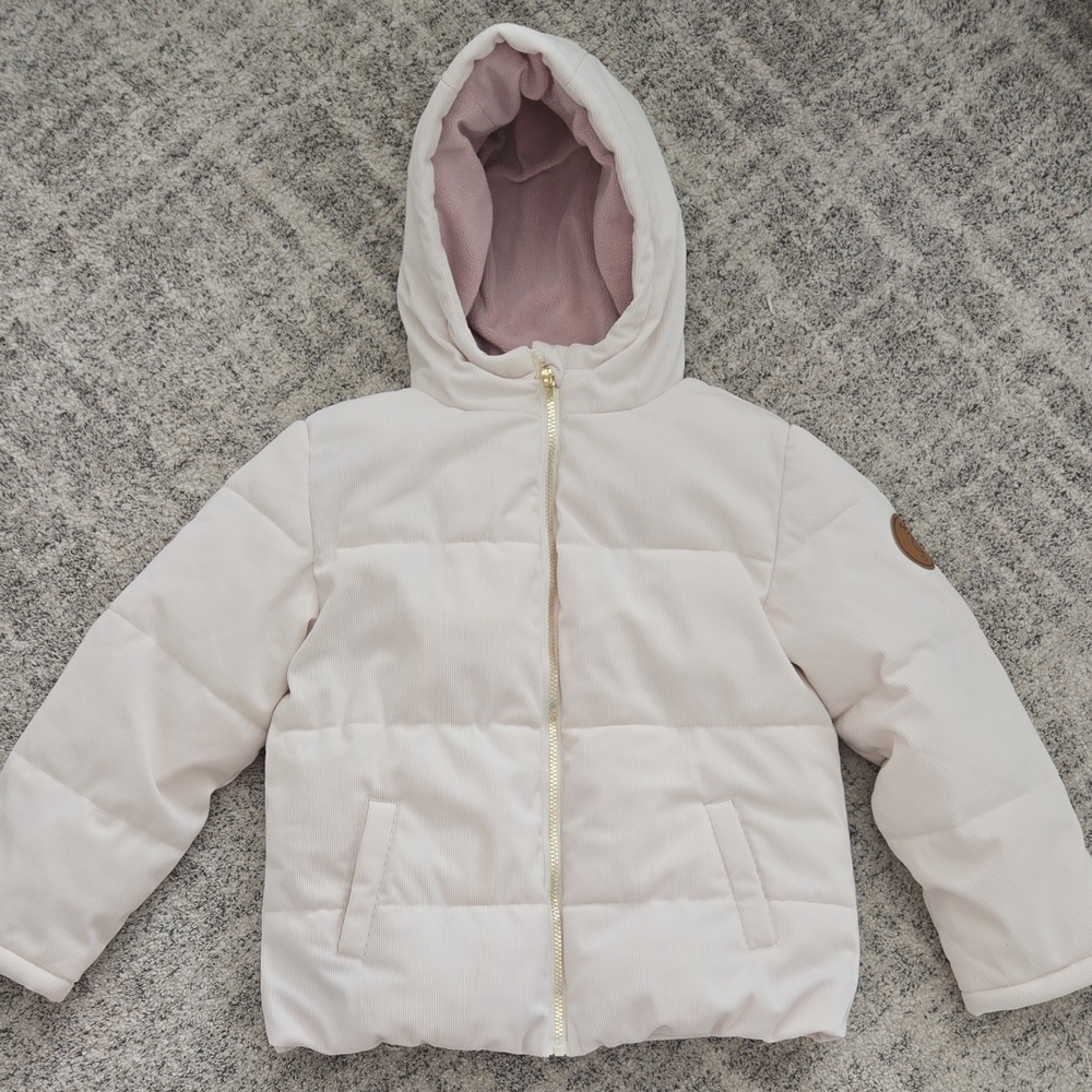 Juicy Couture Kids Cream Puffer Jacket